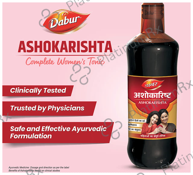 Dabur Ashokarishta Relieves Menstrual Cramps & Period Pain in Women 450ml