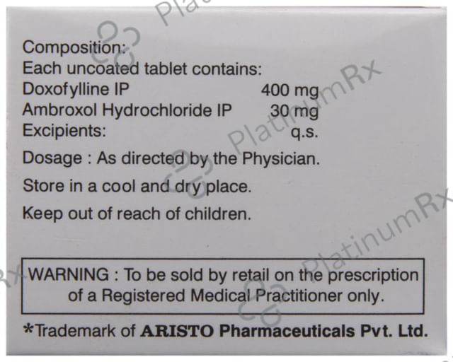 Doxomax XP 30/400mg Tablet 10s