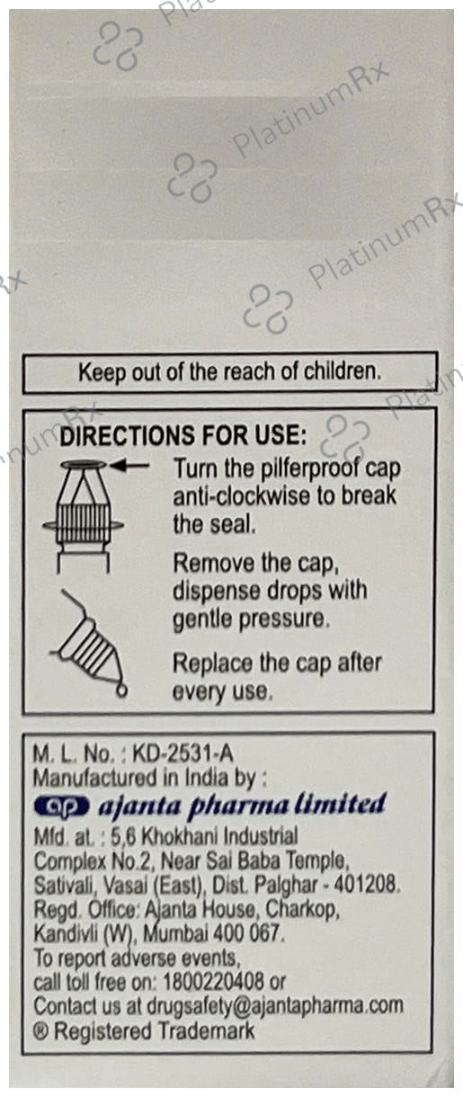 Brinzox T Bak Free Eye Drops 5ml