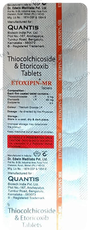 Etoxipin MR 60/4mg Tablet 10s