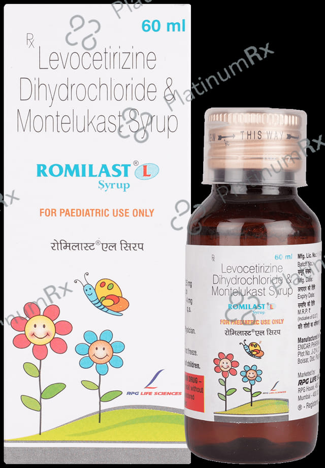 Romilast L 2.5/4mg Syrup 60ml