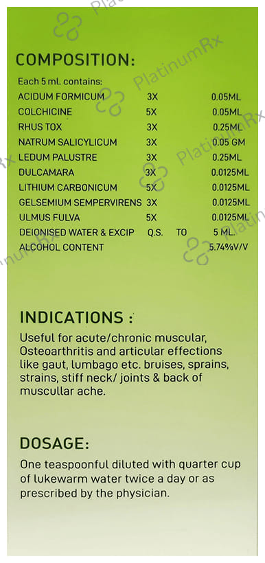 LDD Bioscience Rheuma Rite Syrup 450 ml