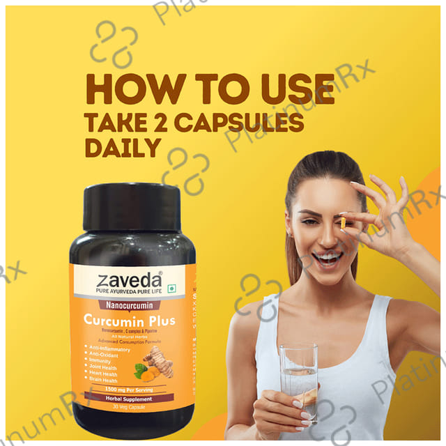 Zaveda Curcumin Plus Veg Capsule 30 vegicaps