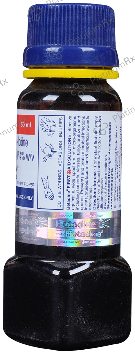 Betadine First Aid 4% Solution 50ml