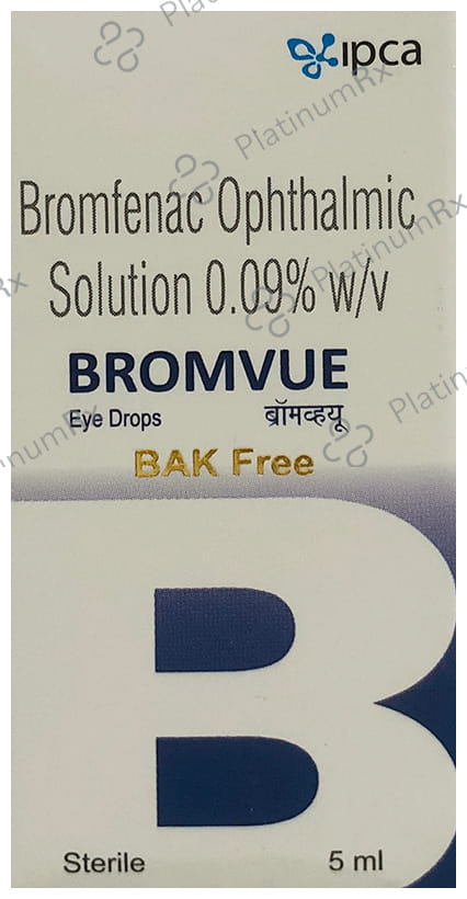 Bromvue Bak Free Eye Drops 5ml
