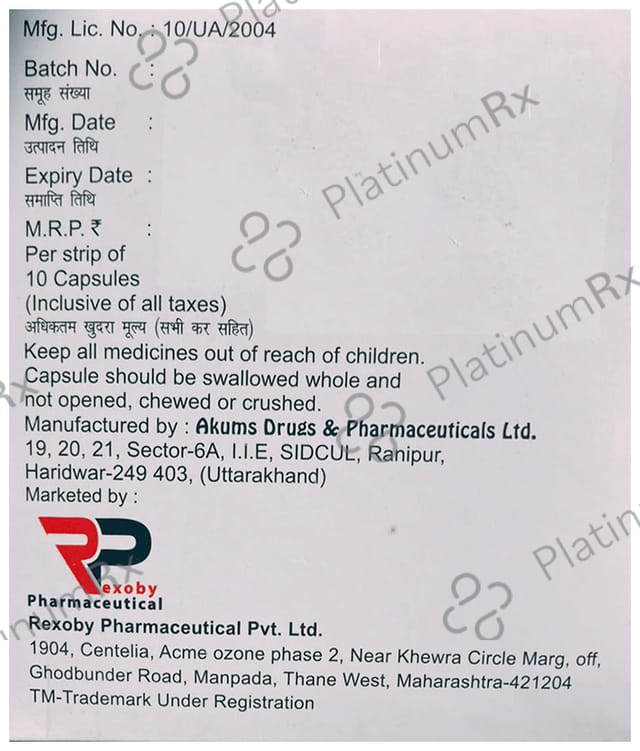 Rexvas Gold 20/75 Capsule