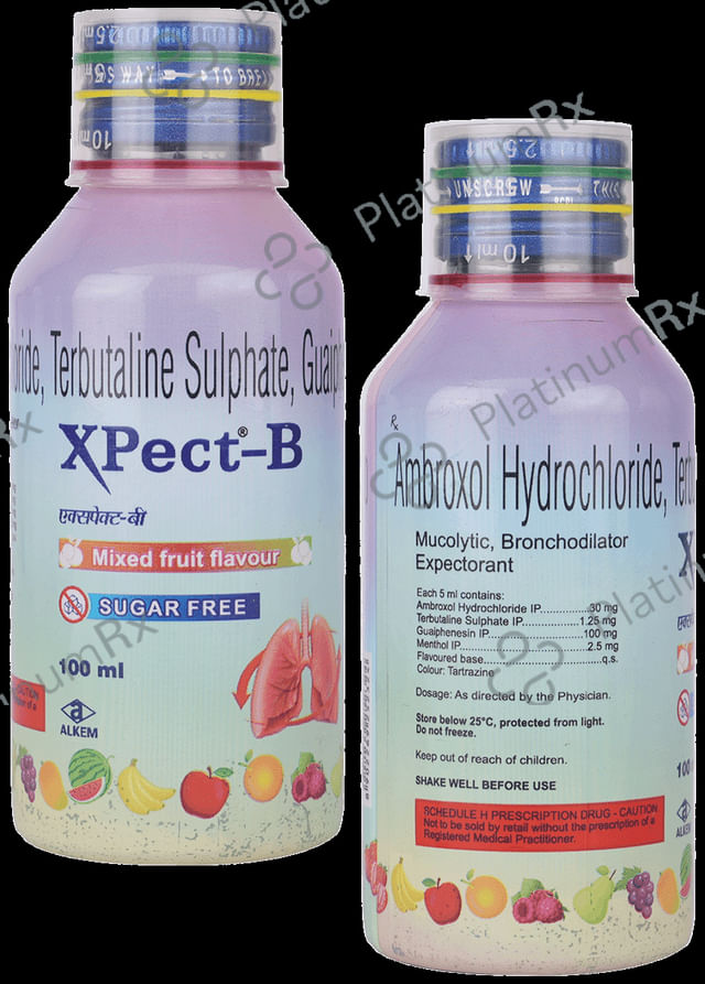 Xpect B Expectorant Mixed Fruit Sugar Free 100ml