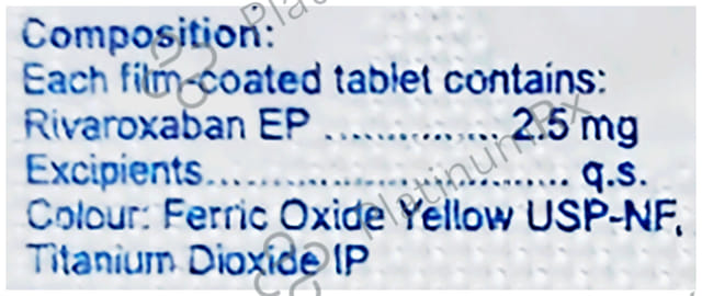Rivarox V 2.5mg Tablet