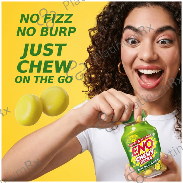 Eno Chewy Bites Tangy Lemon Flavour Tablet 30s