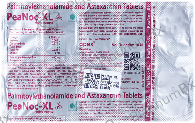 PeaNoc XL Tablet 10s
