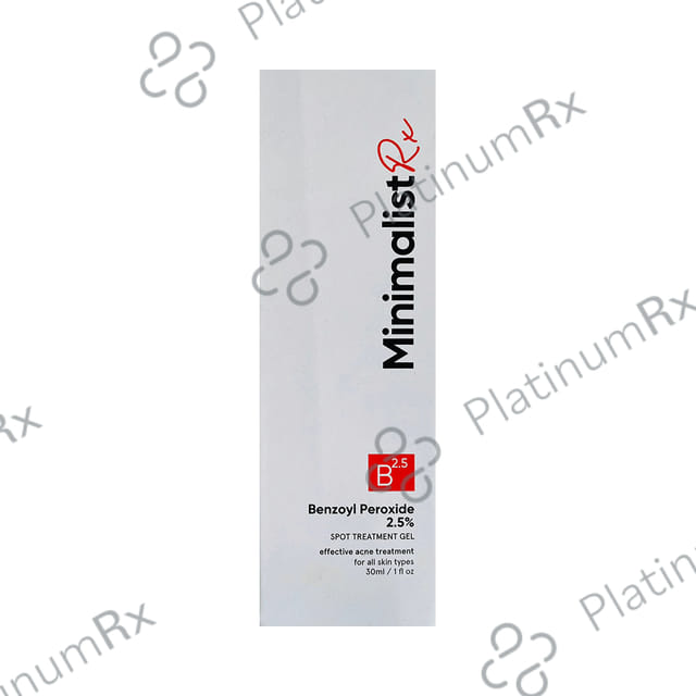 Minimalist Rx Benzoyl Peroxide 2.5% Spot Treatment Gel 30ml