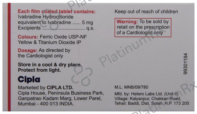 Ivabeat 5mg Tablet 10s