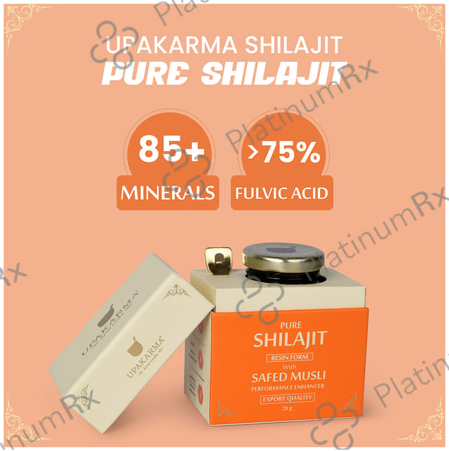 Upakarma Ayurveda Pure Shilajit Resin Form with Safed Musli Performance Enhancer