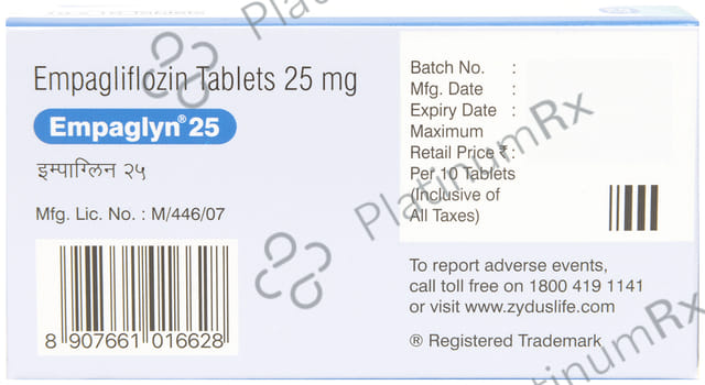 Empaglyn 25mg Tablet 10s