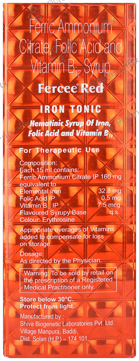 Fercee Red 7.5mcg/32.8/0.5mg Syrup 450ml