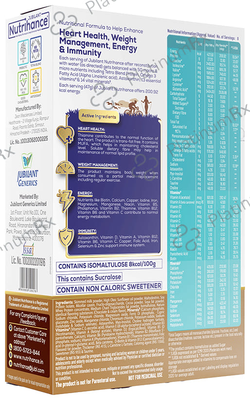 Jubilant Nutrihance Flavour Chocolate Powder 400gm