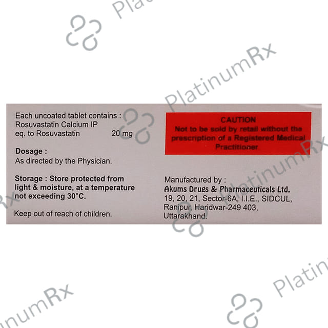 Alfastat 20mg Tablet 10s