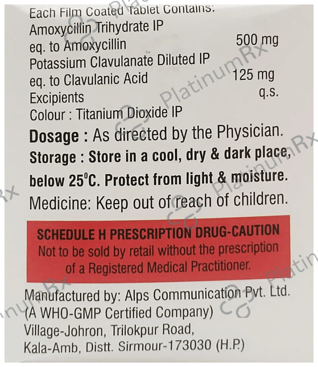 Tritaclav 625mg Tablet 10s
