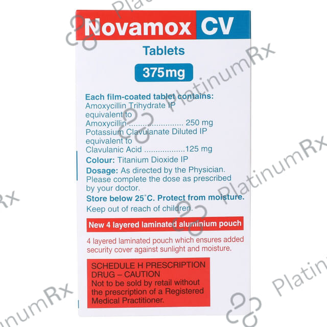 Novamox CV 250/125mg Tablet 10s