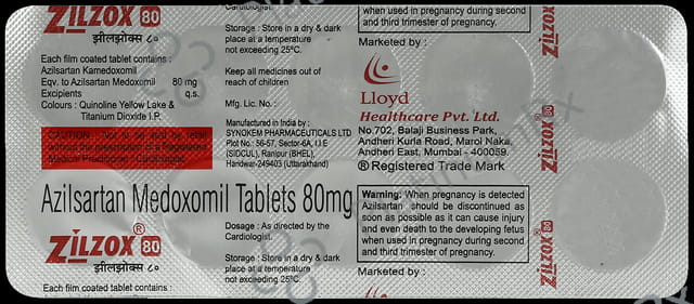 Zilzox 80mg Tablet 10s