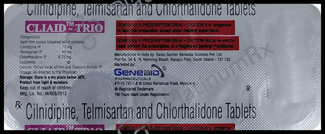 Cliaid Trio 6.25mg Tablet 10s