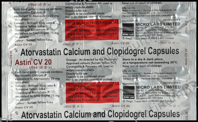Astin CV 20/75mg Capsule 10s