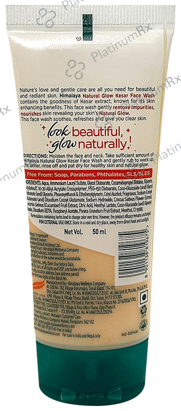 Himalaya Natural Glow Kesar Face Wash 50ml