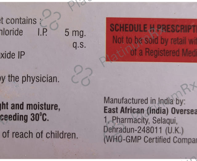 Histasys 5mg Tablet 10s