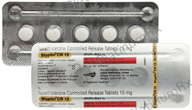Styptin CR 15mg Tablet 5s