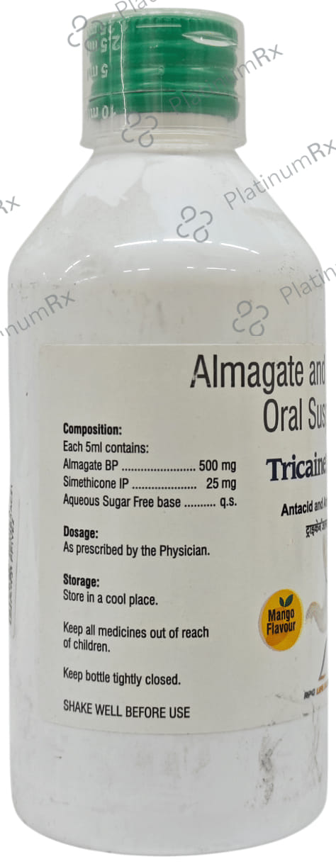 Tricaine Alma 500/25mg Mango Oral Suspension 200ml