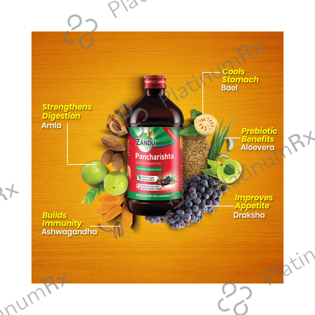 Zandu Pancharishta Ayurvedic Digestive Tonic - Complete Digestive Care 200 ml