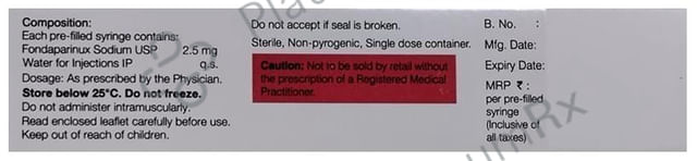 Fondum 2.5mg Injection