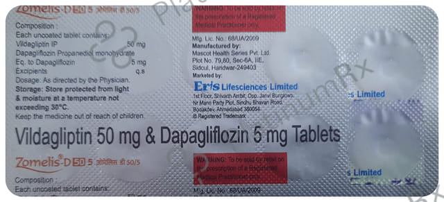 Zomelis D 50/5mg Tablet 10s