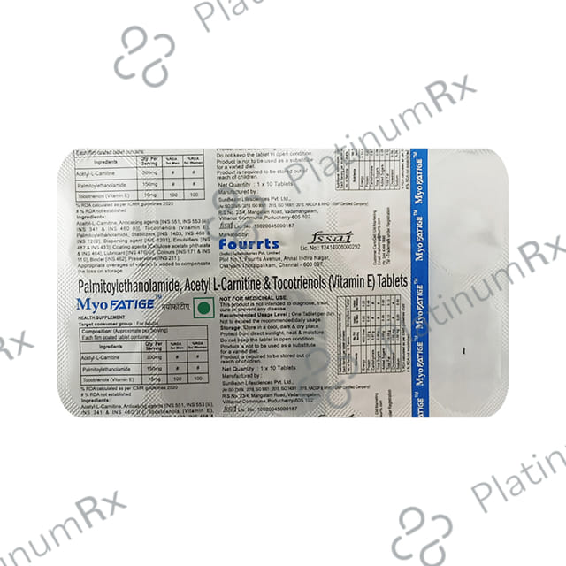 Myo Fatige Tablet 10s
