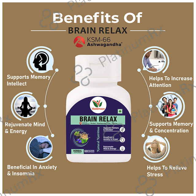 Vaddmaan Brain Relax Vegetarian Capsules