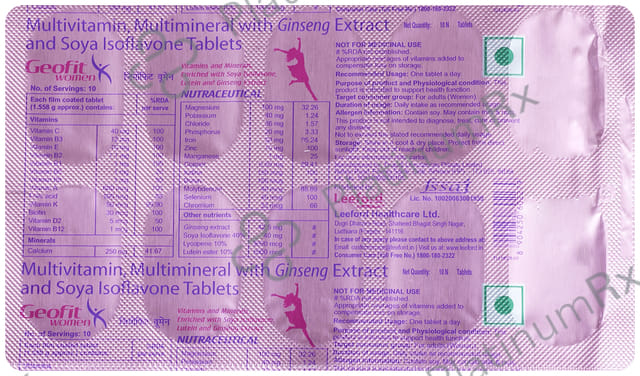Geofit Women Tablet 10s
