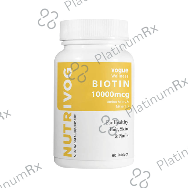 Vogue Wellness Nutrivog Biotin 10000mcg Tablet
