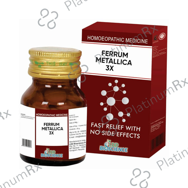 LDD Bioscience Ferrum Metallica 3X 25 gm