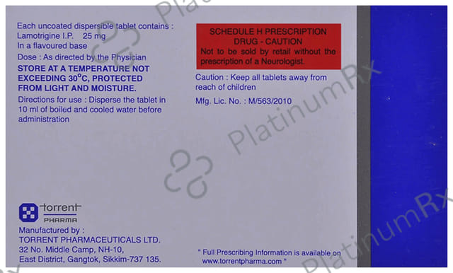Lamitor 25mg Tablet DT 15s