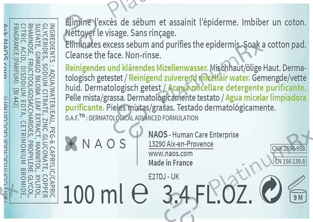 Bioderma Sebium H2O Purifying Cleansing Micelle Solution 100 ml