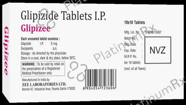 Glipizee 5mg Tablet 10s