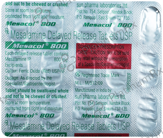 Mesacol DR 800mg Tablet 15s
