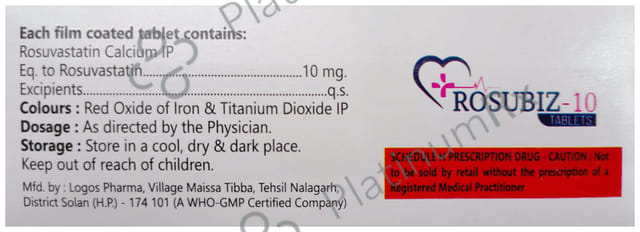 Rosubiz 10mg Tablet 15s