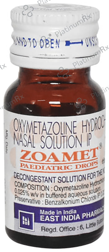 Zoamet 0.025% Paediatric Nasal Drops 10ml