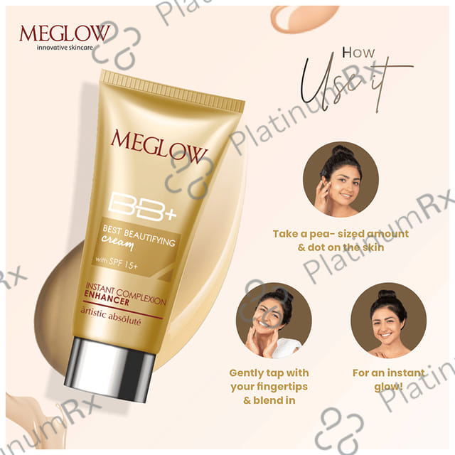 Meglow BB+ Best Beautifying SPF15+ Cream 30gm