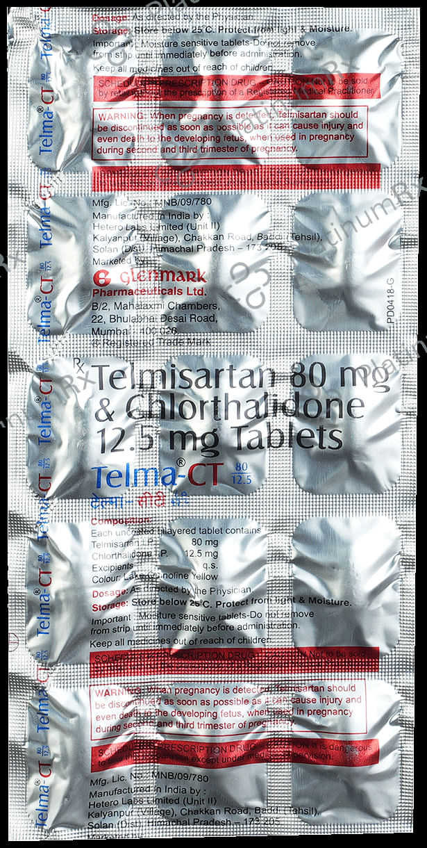 Telma CT 80/12.5mg Tablet 15s
