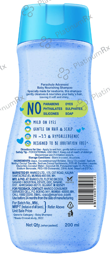 Parachute Advansed Baby Nourishing Shampoo