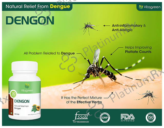 Vitagreen Dengon 500mg Capsule