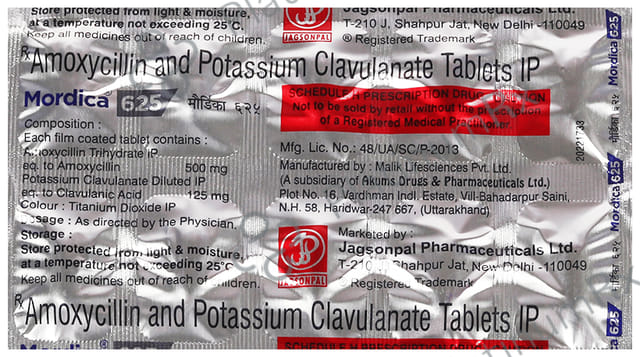Mordica 500mg/125mg Tablet