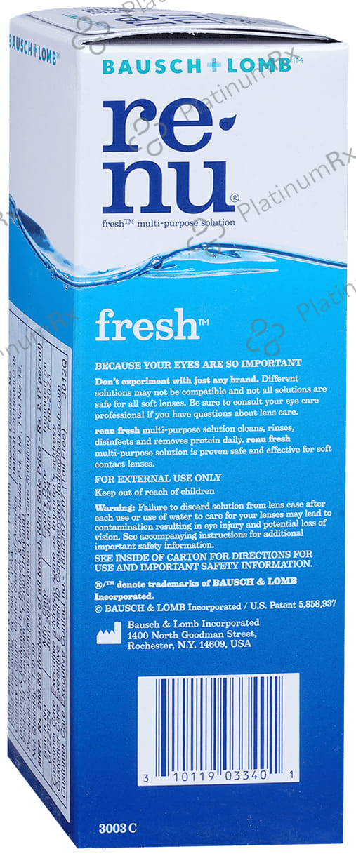 Renu Fresh Lens Cleansing Solution 120ml